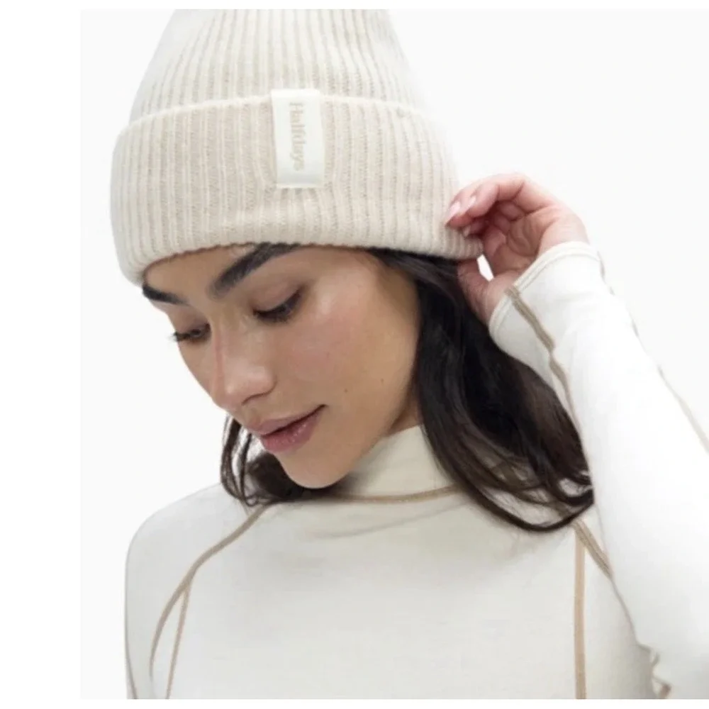 Halfdays Women's Oatmilk Merino Beanie One Size $68